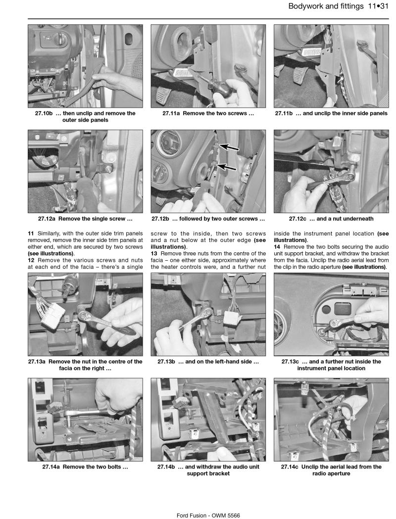 Ford Fusion Petrol & Diesel (02 – 12) Haynes Repair Manual