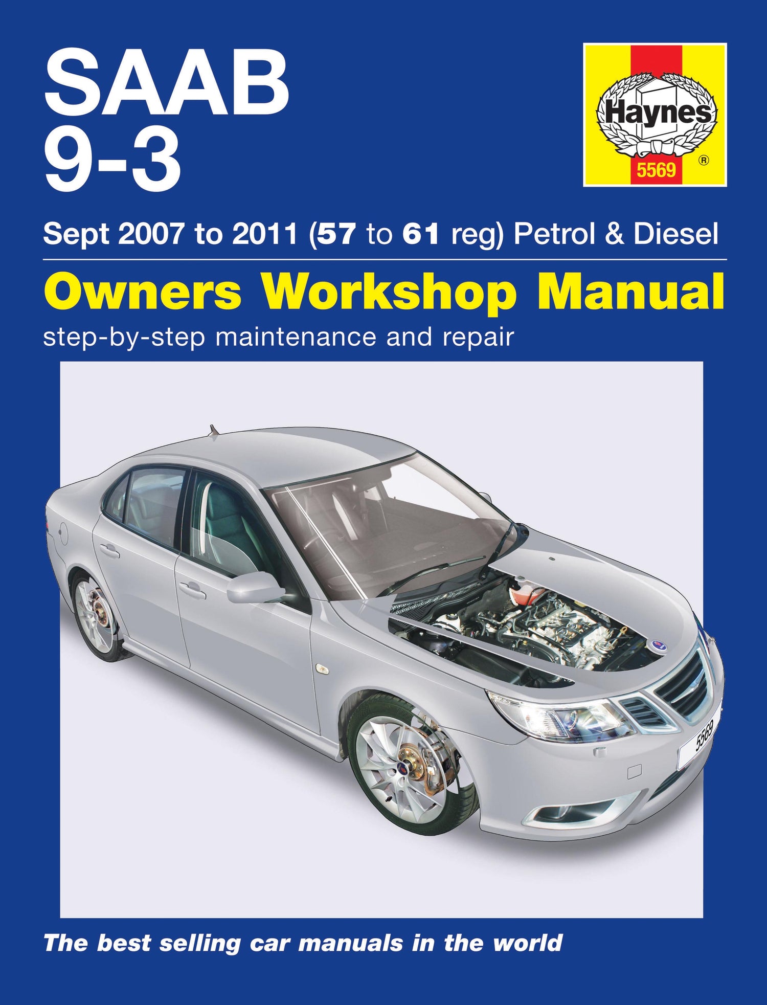 SAAB 9-3 Petrol & Diesel (07 - 11) Haynes Repair Manual