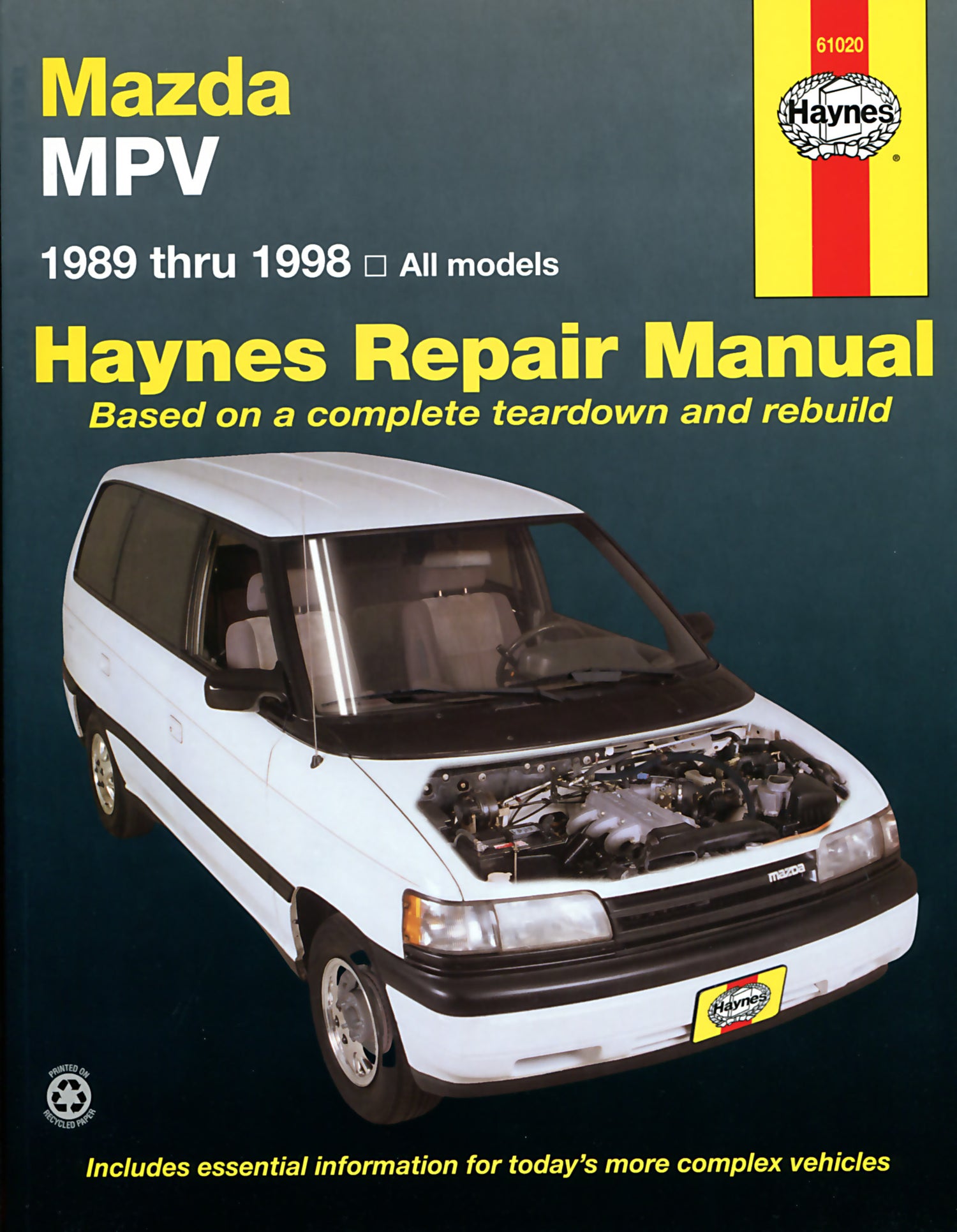 Mazda MPV for Mazda MPV models (1989-1998) Haynes Repair Manual (USA)