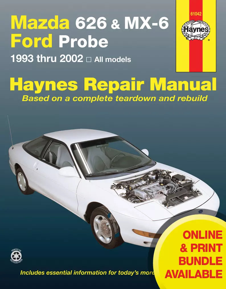 Mazda 626, MX-6 & Ford Probe covering Mazda 626 (93-02), Mazda MX