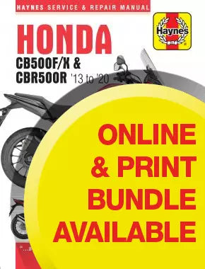 Honda CB500F/X & CBR500R (13-20) Haynes Repair Manual – Haynes