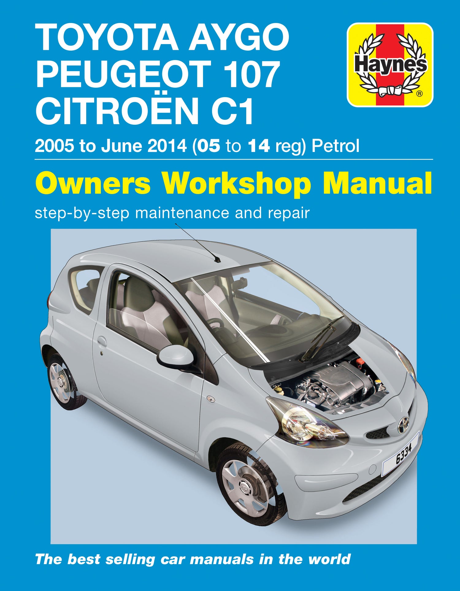Toyota Aygo, Peugeot 107 & Citroen C1 petrol (05-14) Haynes Repair Manual