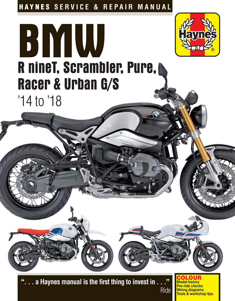 BMW R nineT (2014 - 2018) Haynes Repair Manual