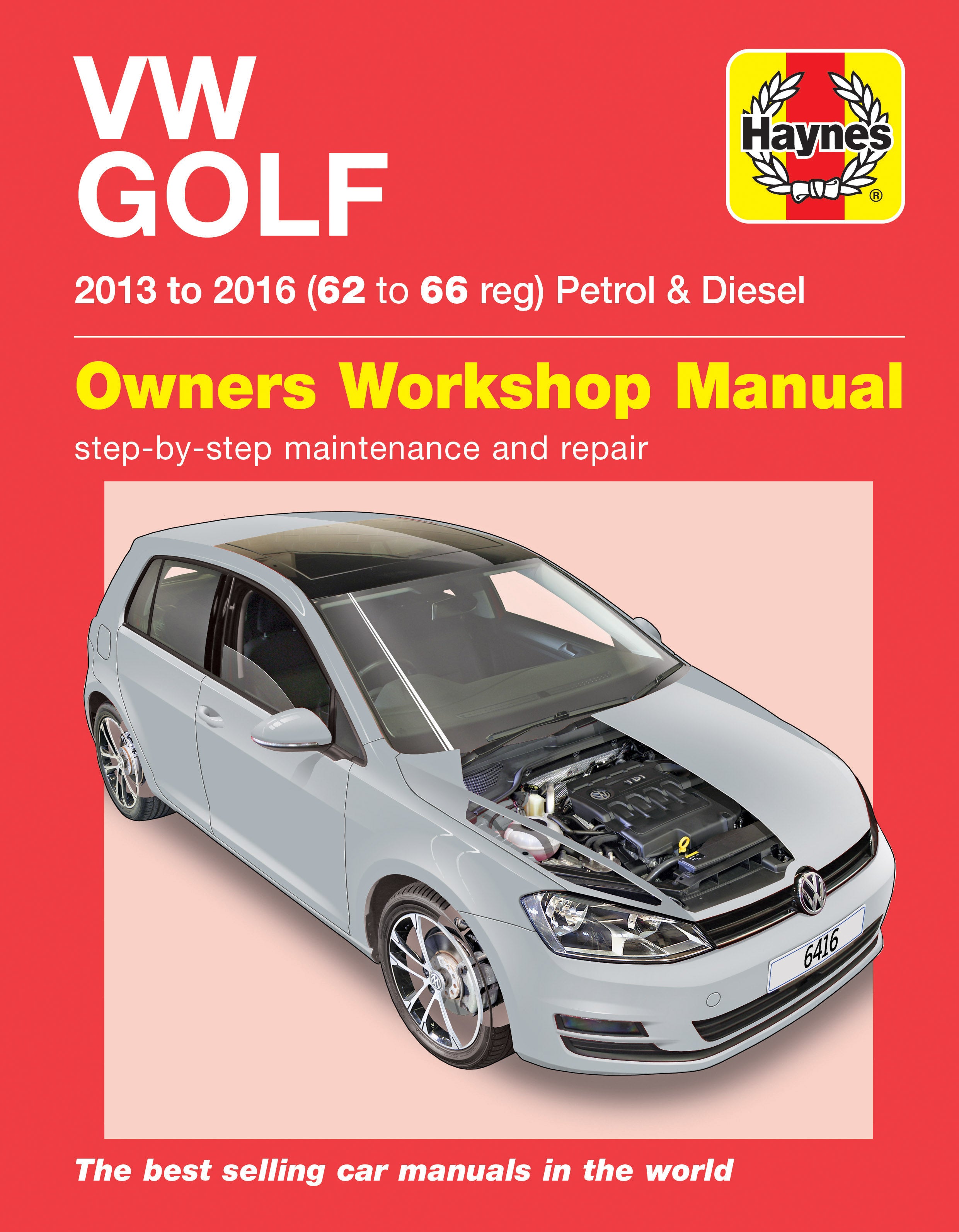 VW Golf petrol & diesel (13-16) 62 to 66 Haynes Repair Manual