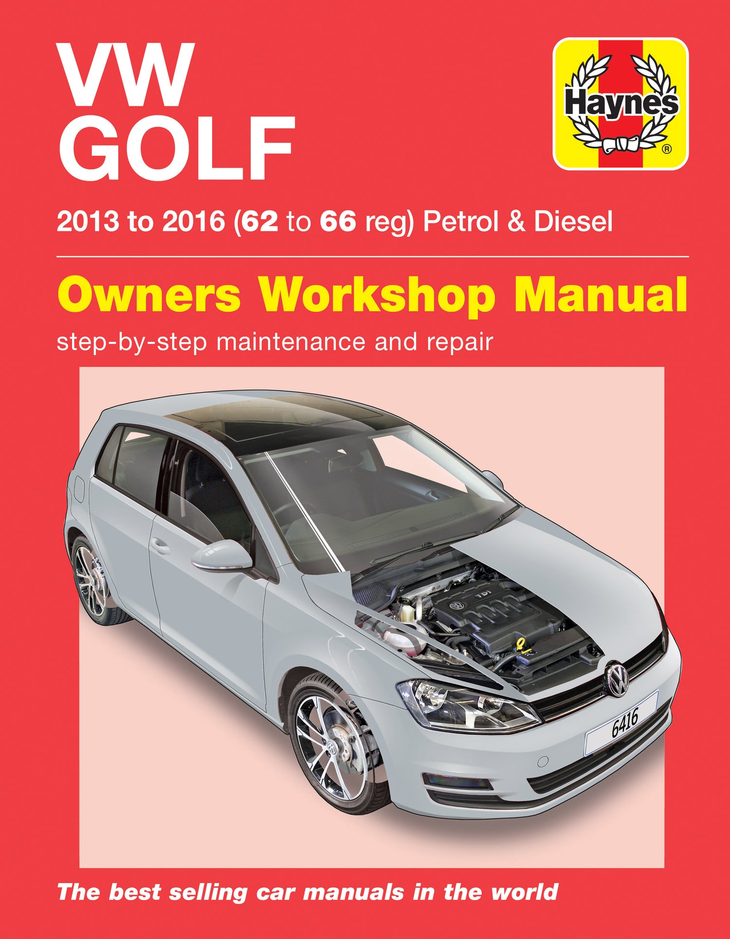 VW Golf petrol & diesel (13-16) 62 to 66 Haynes Repair Manual