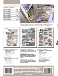 Honda PCX125 & 150 Scooters (10-19) Haynes Repair Manual