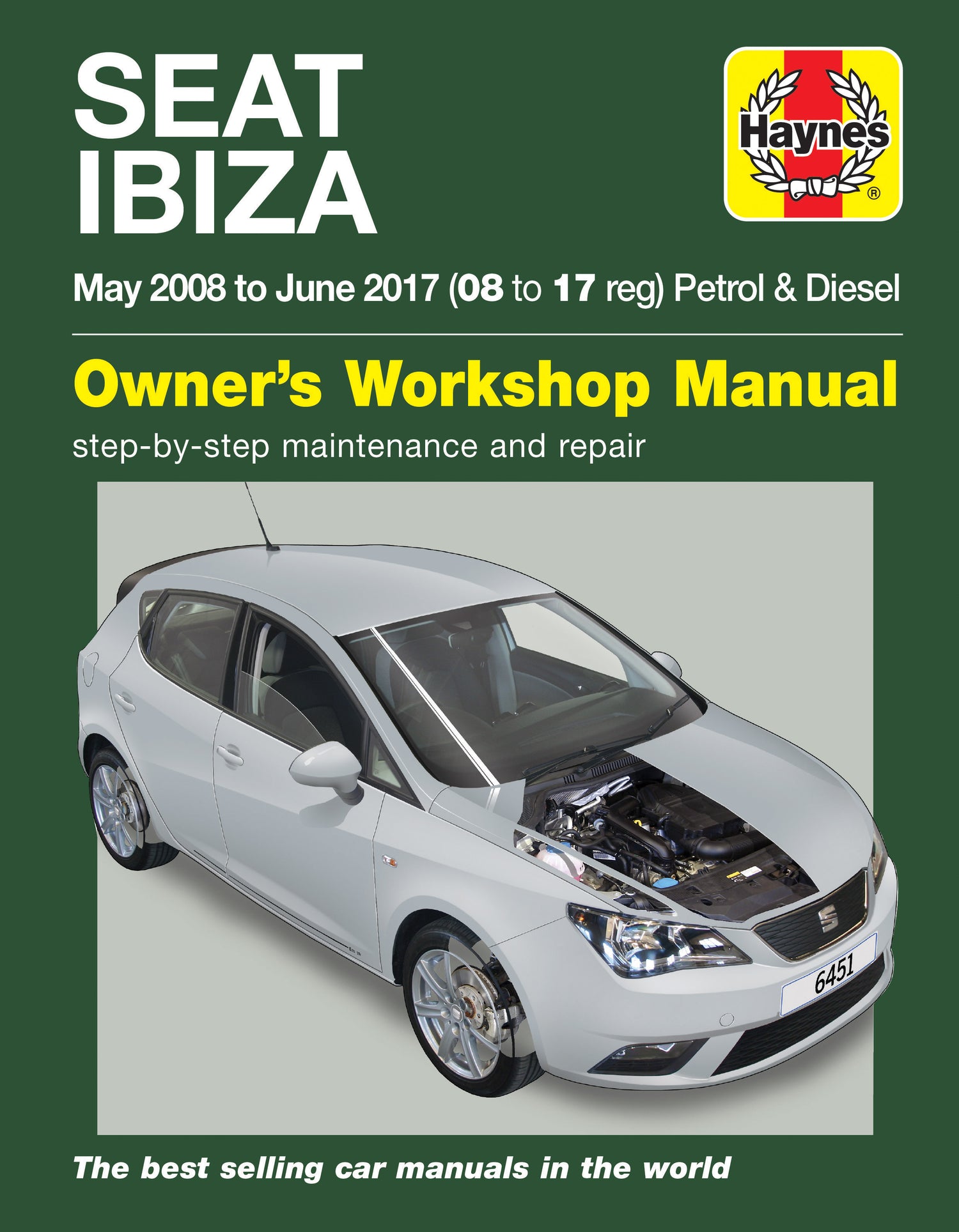 Seat Ibiza 2008 - 2017 Haynes Repair Manual