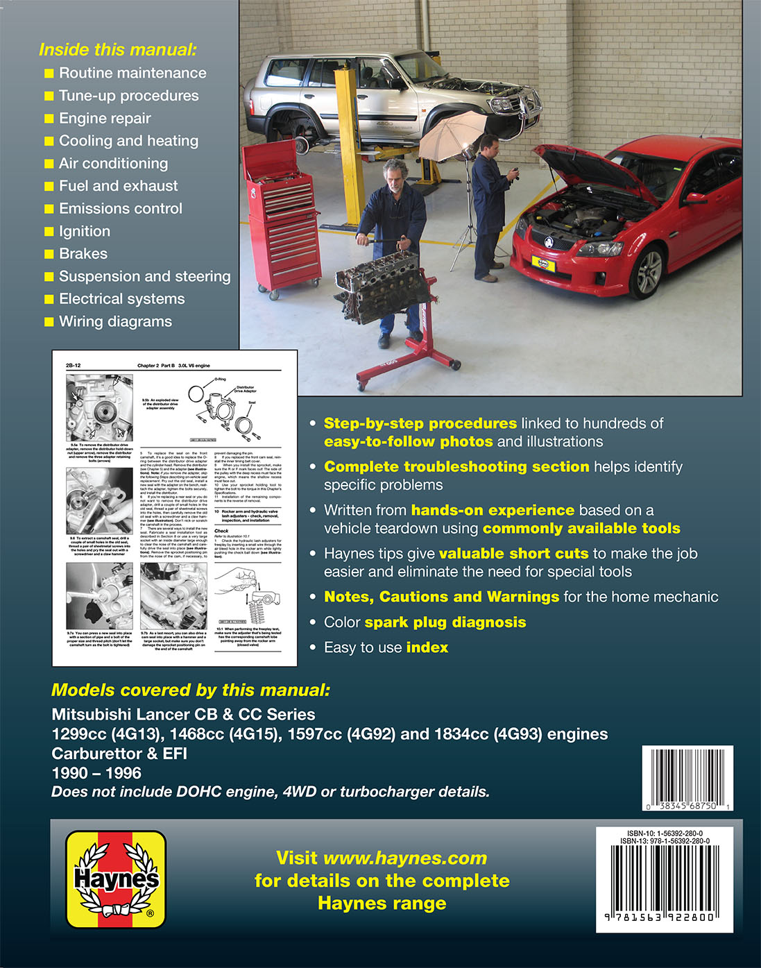 Mitsubishi Lancer (90-96) Haynes Repair Manual