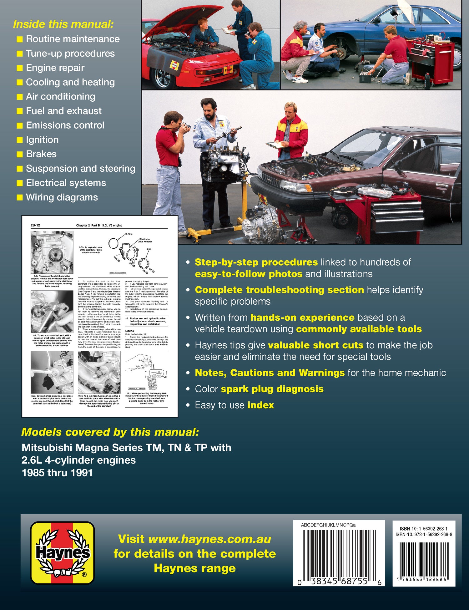 Mitsubishi Magna (85-91) Haynes Repair Manual