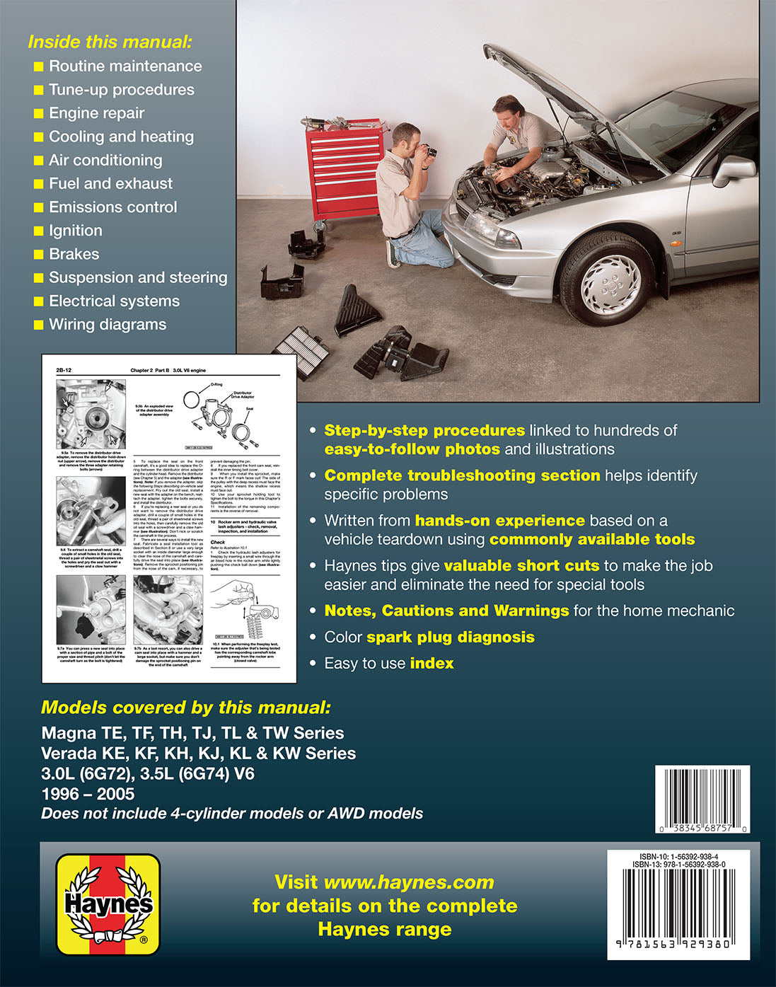 Mitsubishi Magna & Verada (96-05) Haynes Repair Manual