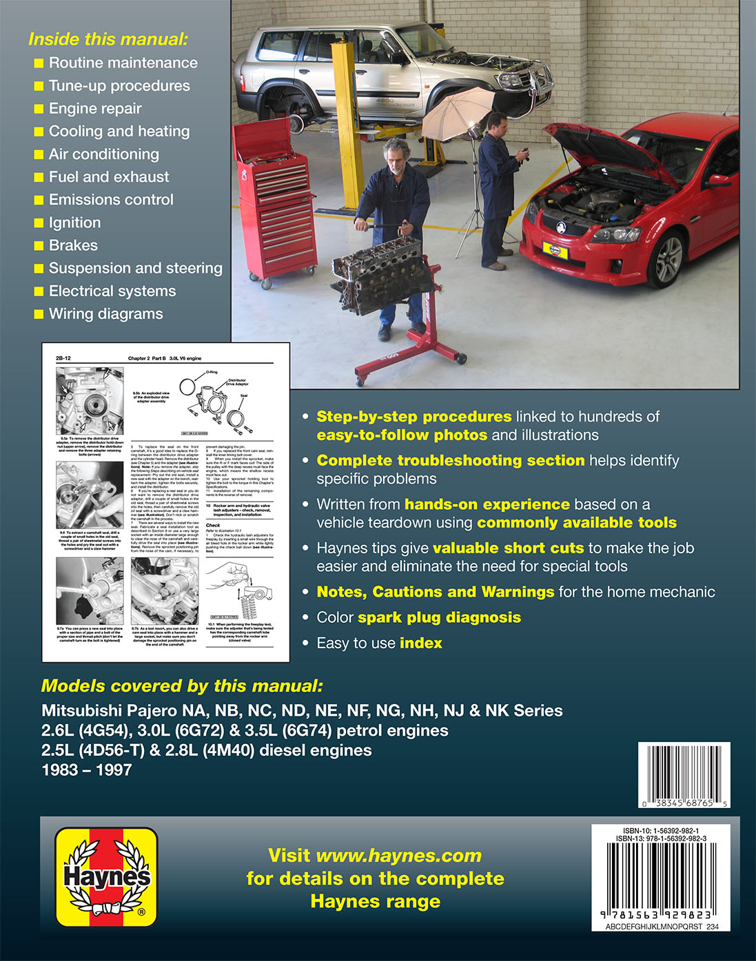 Mitsubishi Pajero (83-97) Haynes Repair Manual