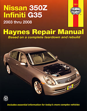 Infiniti Owners Workshop Manuals