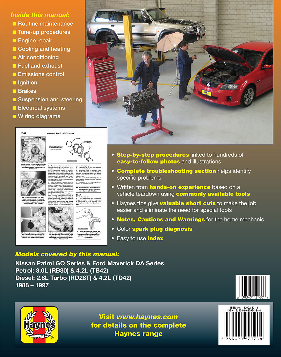 Nissan Patrol (1988-1997) & Ford Maverick (1988-1994) Haynes Repair Manual