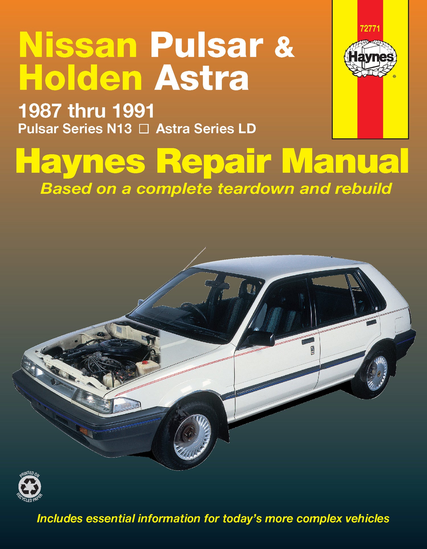 Nissan Pulsar (87-91) and Holden Astra (87-89) Haynes Repair Manual