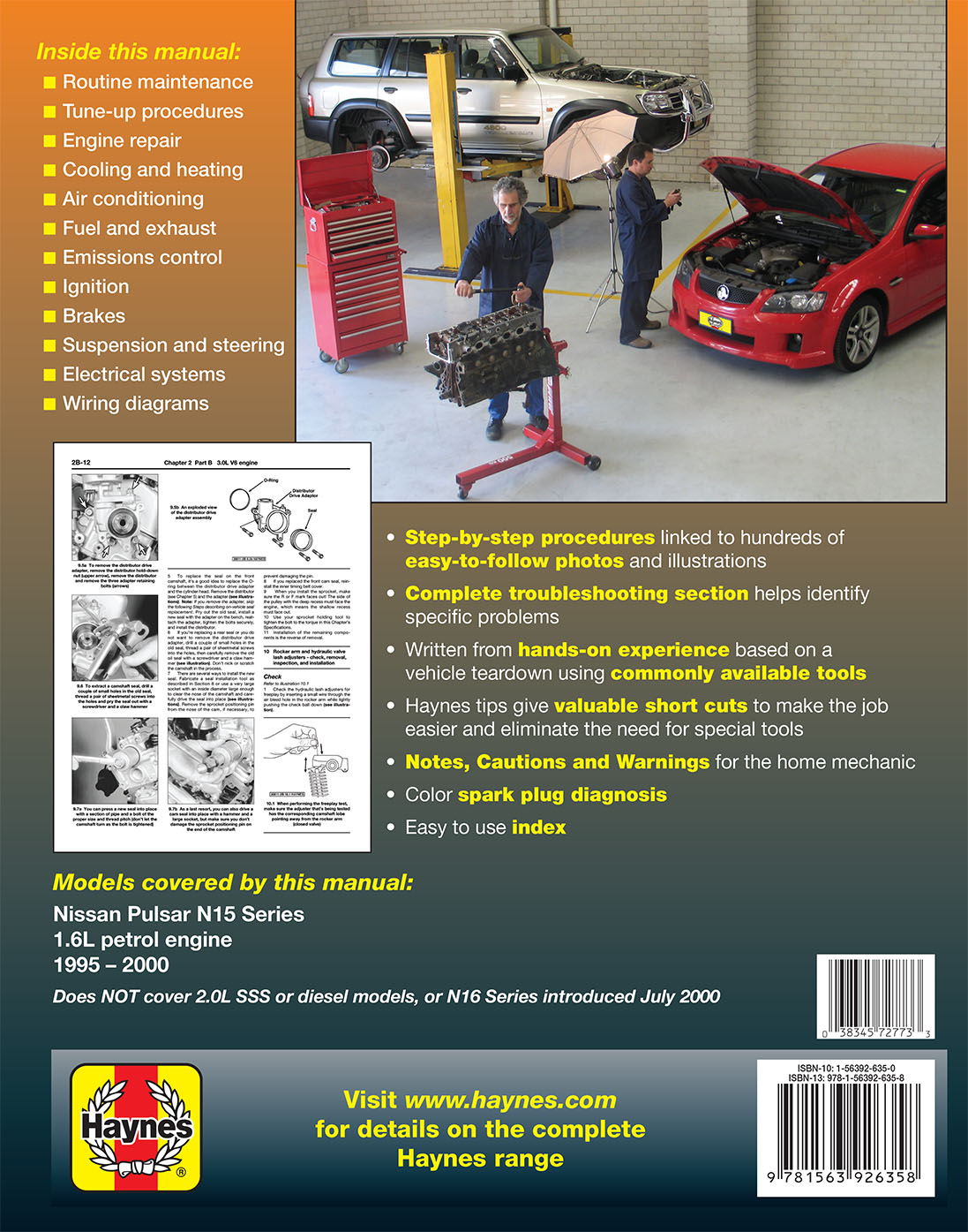 Nissan Pulsar (95-00) Haynes Repair Manual