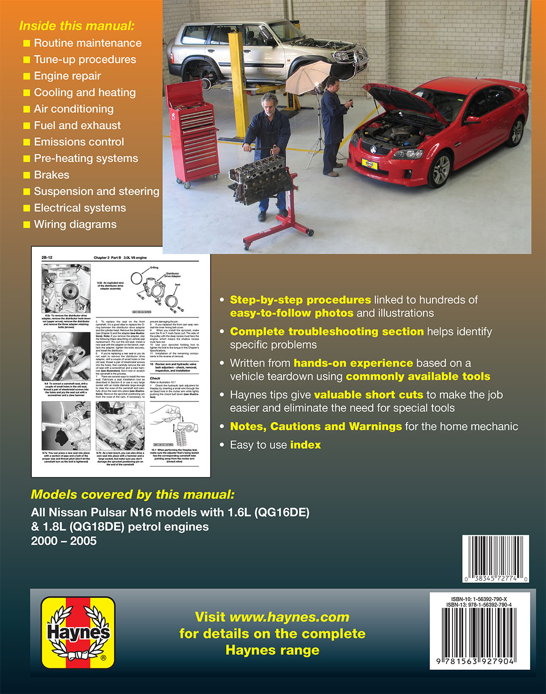 Nissan Pulsar (00-05) Haynes Repair Manual
