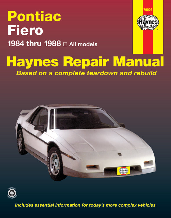 Pontiac Fiero (1984-1988) Haynes Repair Manual (USA)