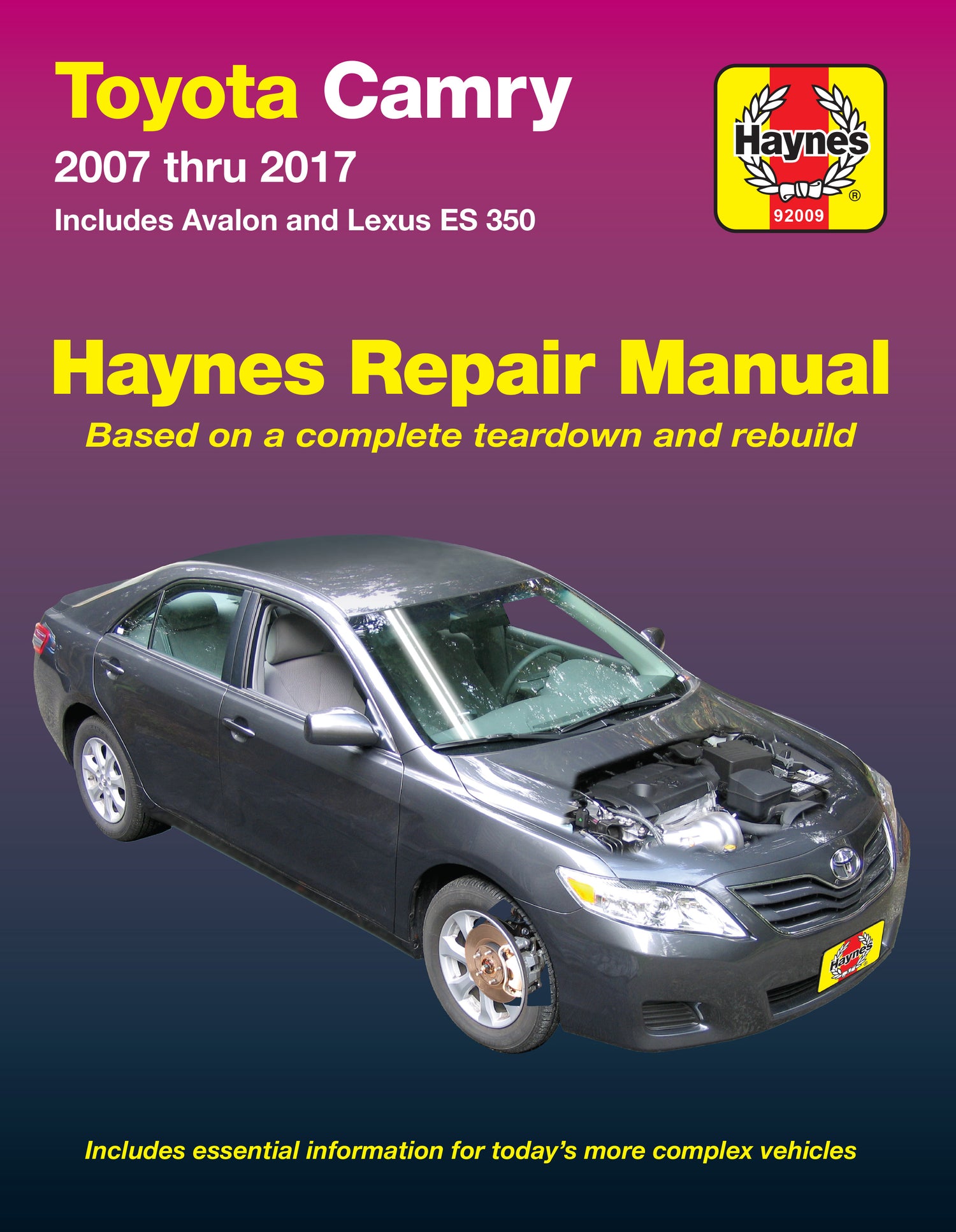 Toyota Camry & Avalon & Lexus ES 350 (2007-2017) Haynes Repair Manual (USA)