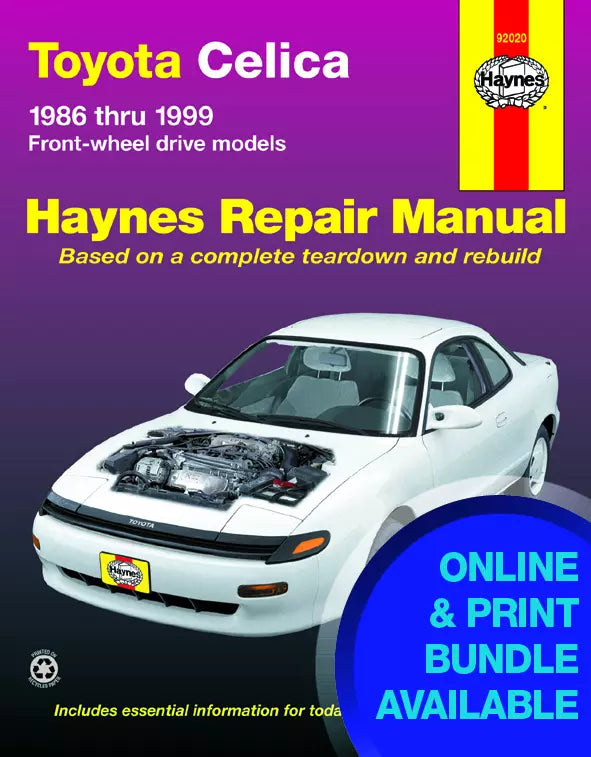 Toyota Celica FWD (1986-1999)Haynes Repair Manual (USA) – Haynes