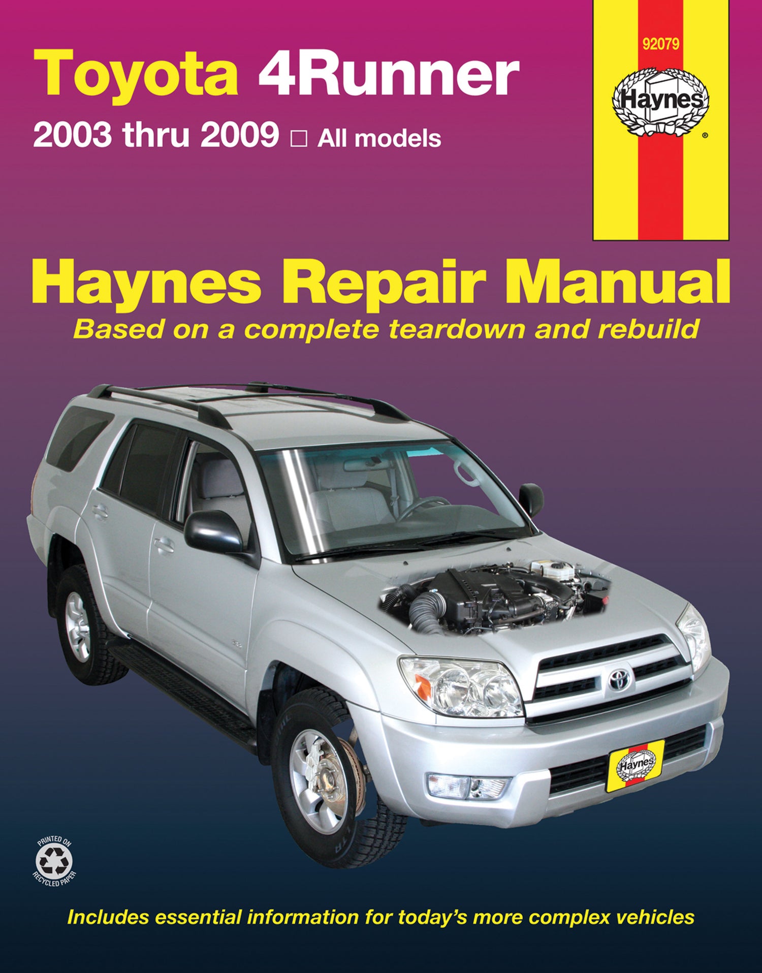 Toyota 4Runner (2003-2009) Haynes Repair Manual (USA)