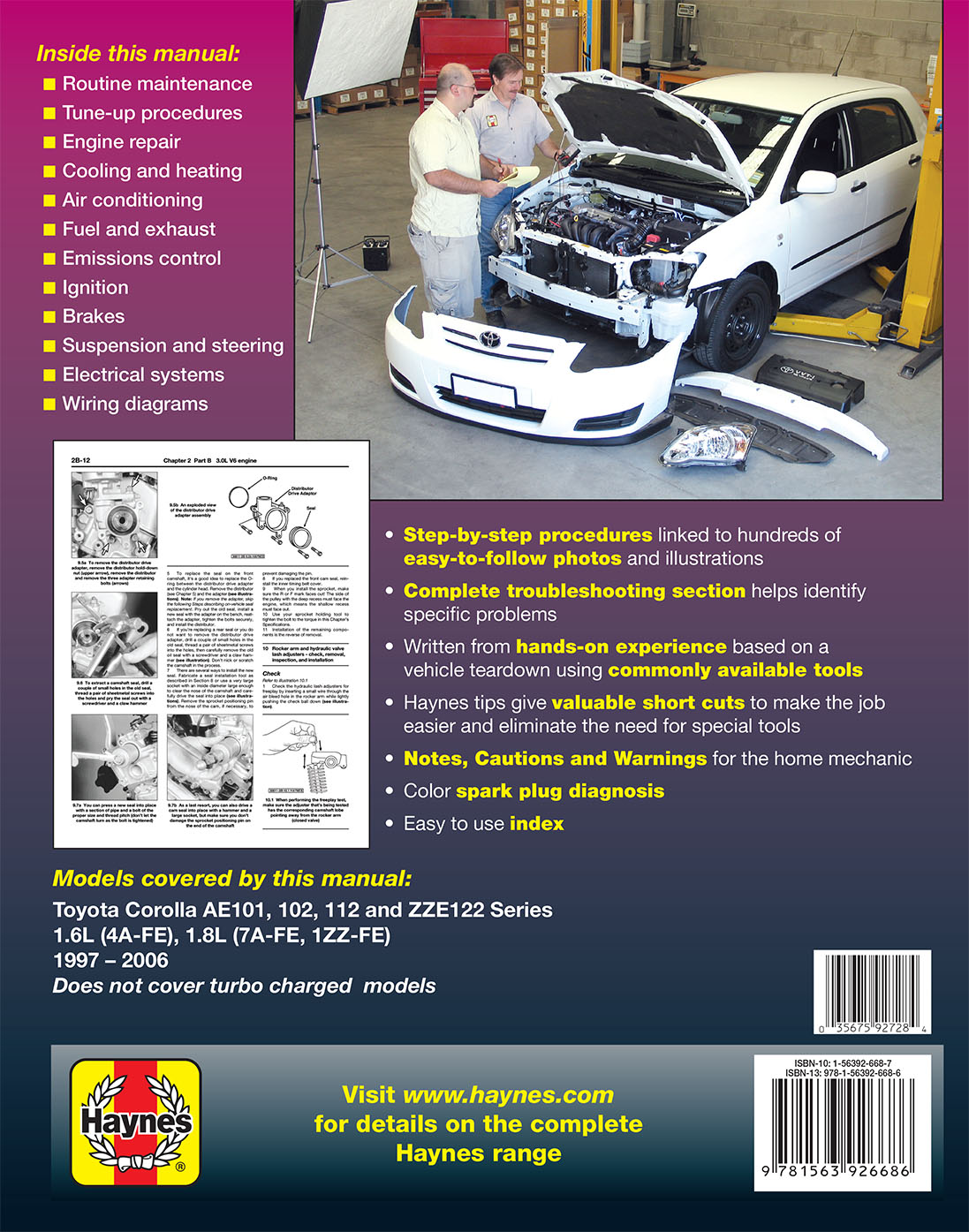 Toyota Corolla (97-06) Haynes Repair Manual