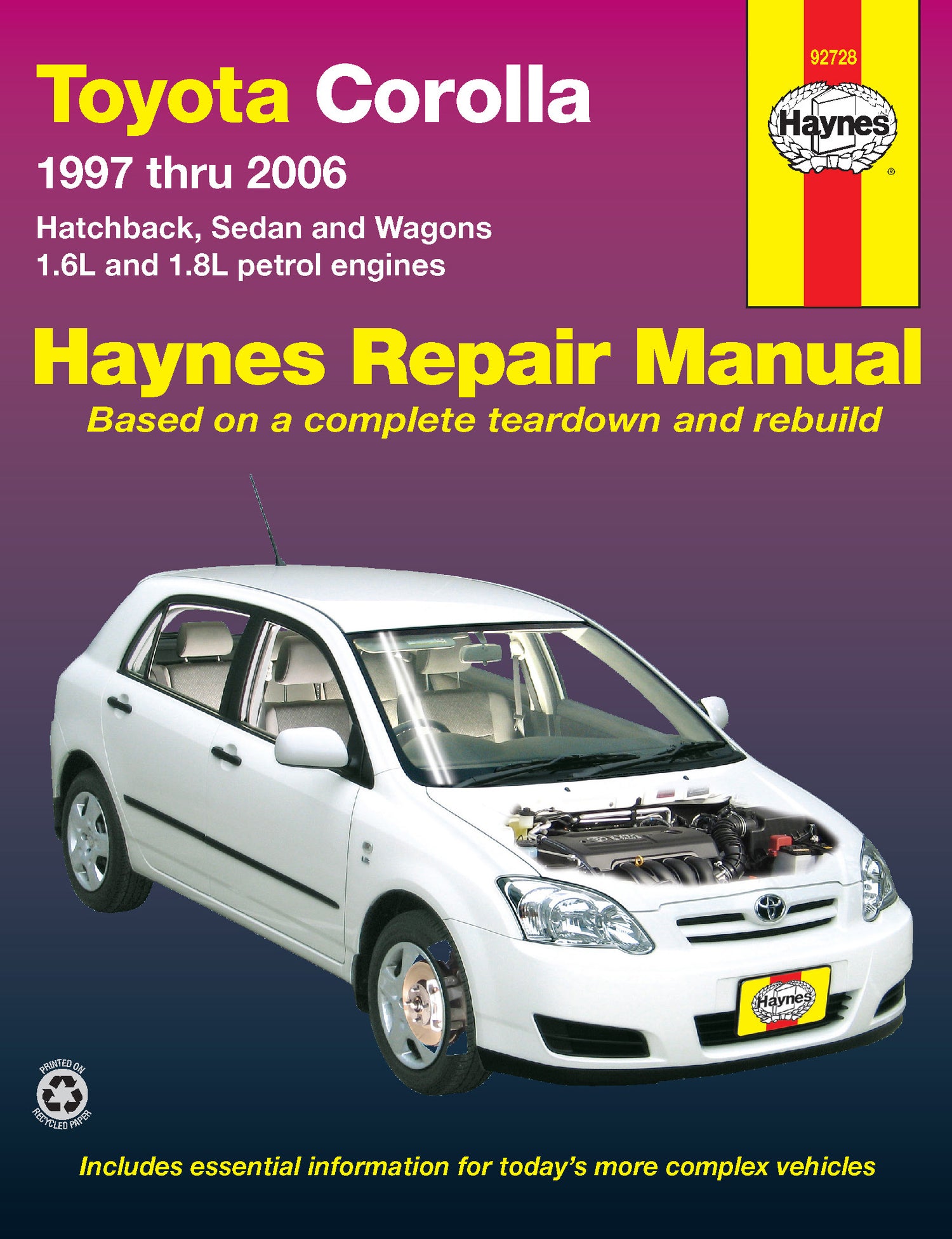 Toyota Corolla (97-06) Haynes Repair Manual