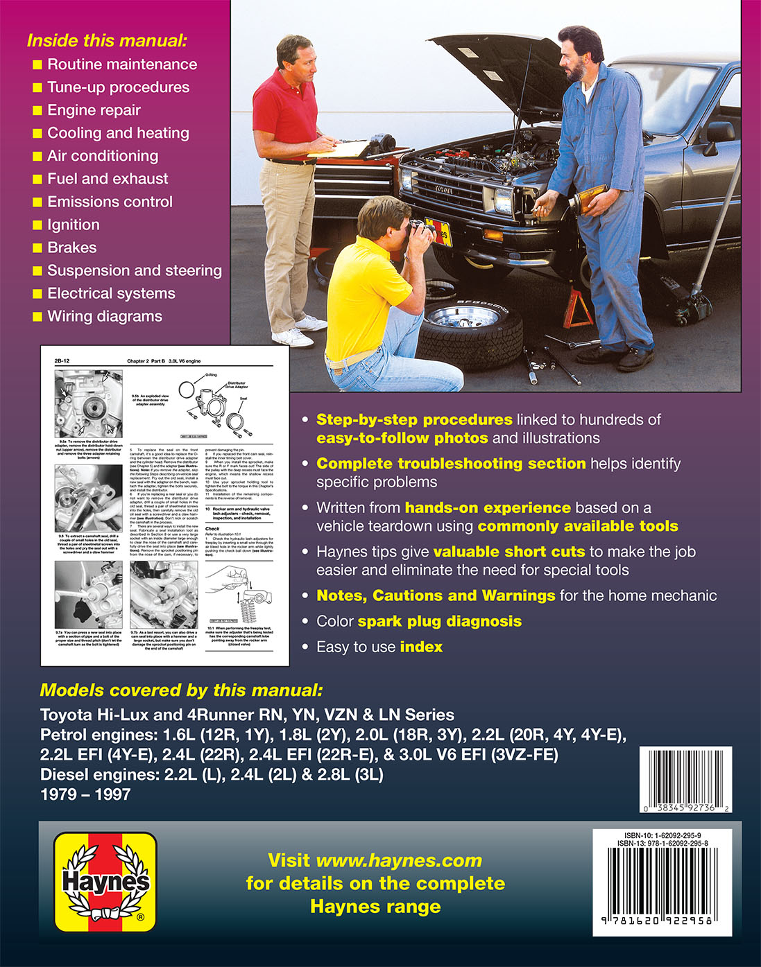 Toyota HiLux/4Runner (1979 - 1997) Haynes Repair Manual