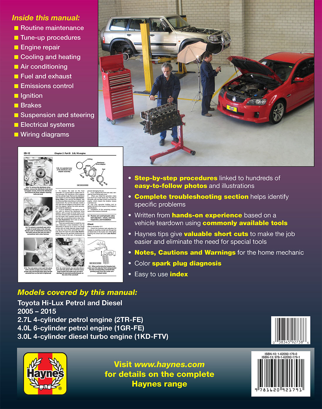 Toyota HiLux (2005-2015) Haynes Repair Manual