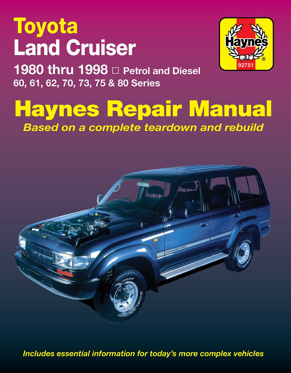 ヘインズ　HAYNES マニュアル　ランドクルーザー Toyota Land Cruiser (1980-1998) Haynes Repair Manual – Haynes