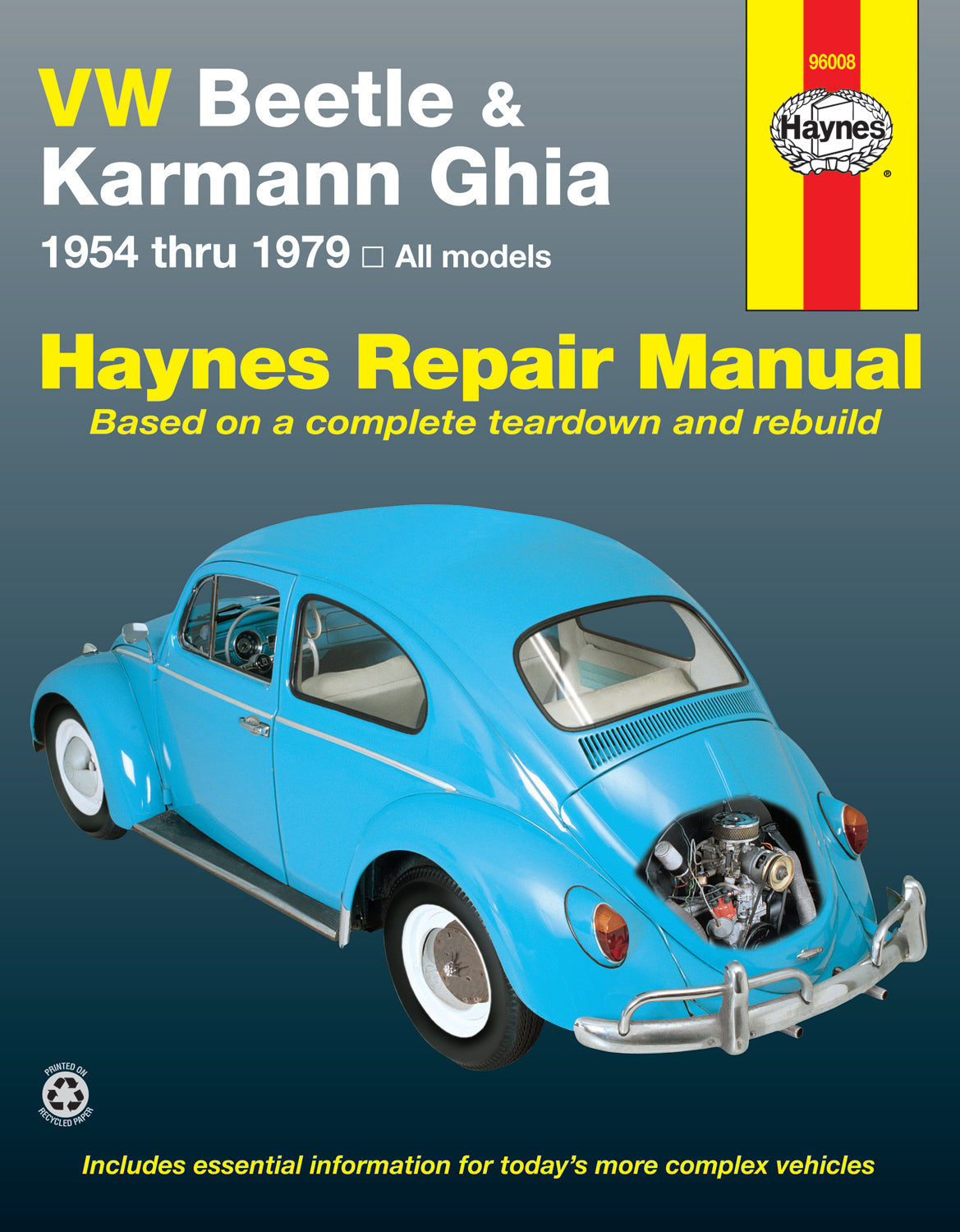 Volkswagen VW Beetle & Karmann Ghia (1954-1979) Haynes Repair Manual (USA)