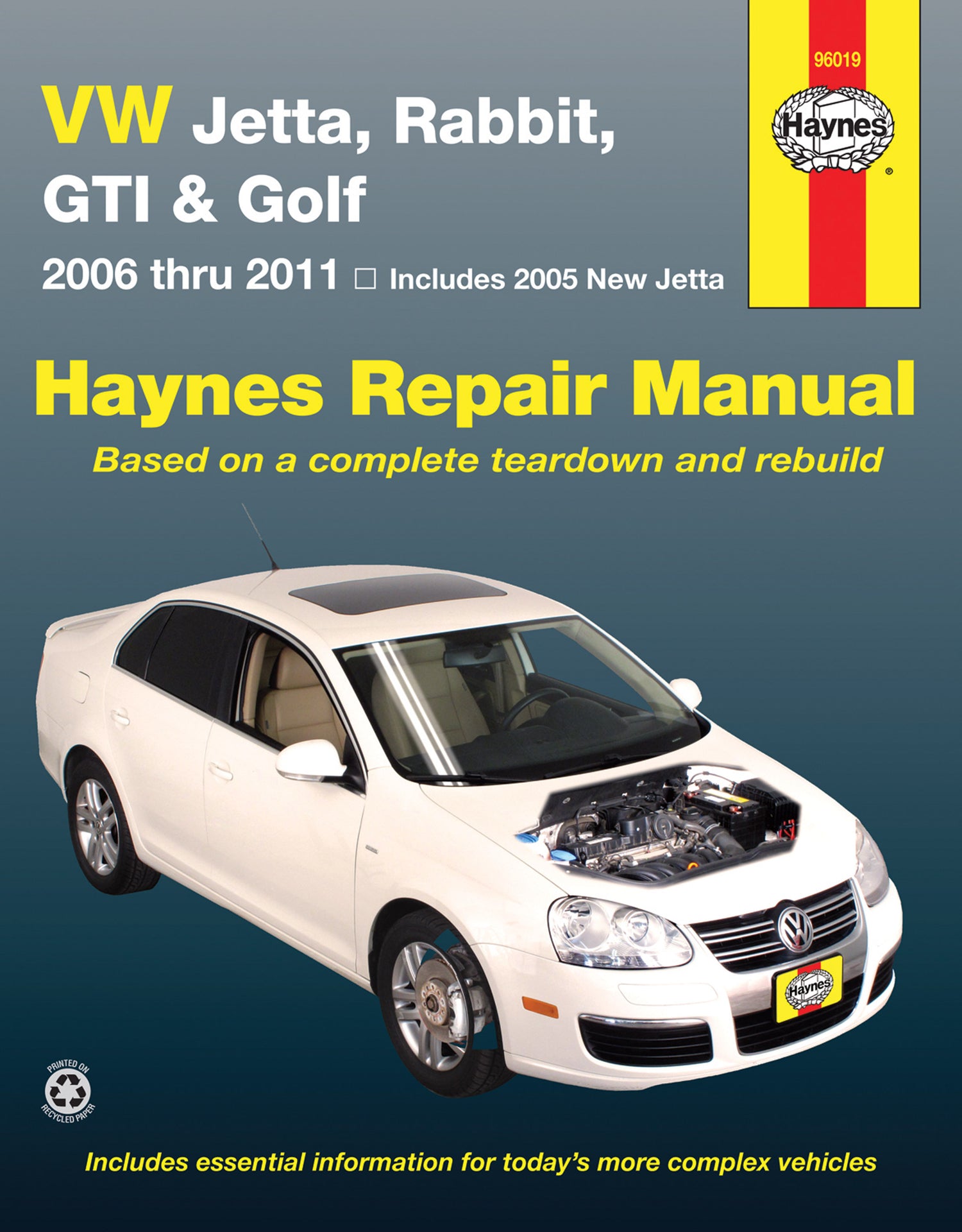 Volkswagen VW Jetta, Rabbit, GTI & Golf covering New Jetta (05), Jetta (06-11), GLI (06-09), Rabbit (06-09), GTI 2.0L (06), GTI (07-11) & Golf (10-11) Haynes Repair Manual (USA)