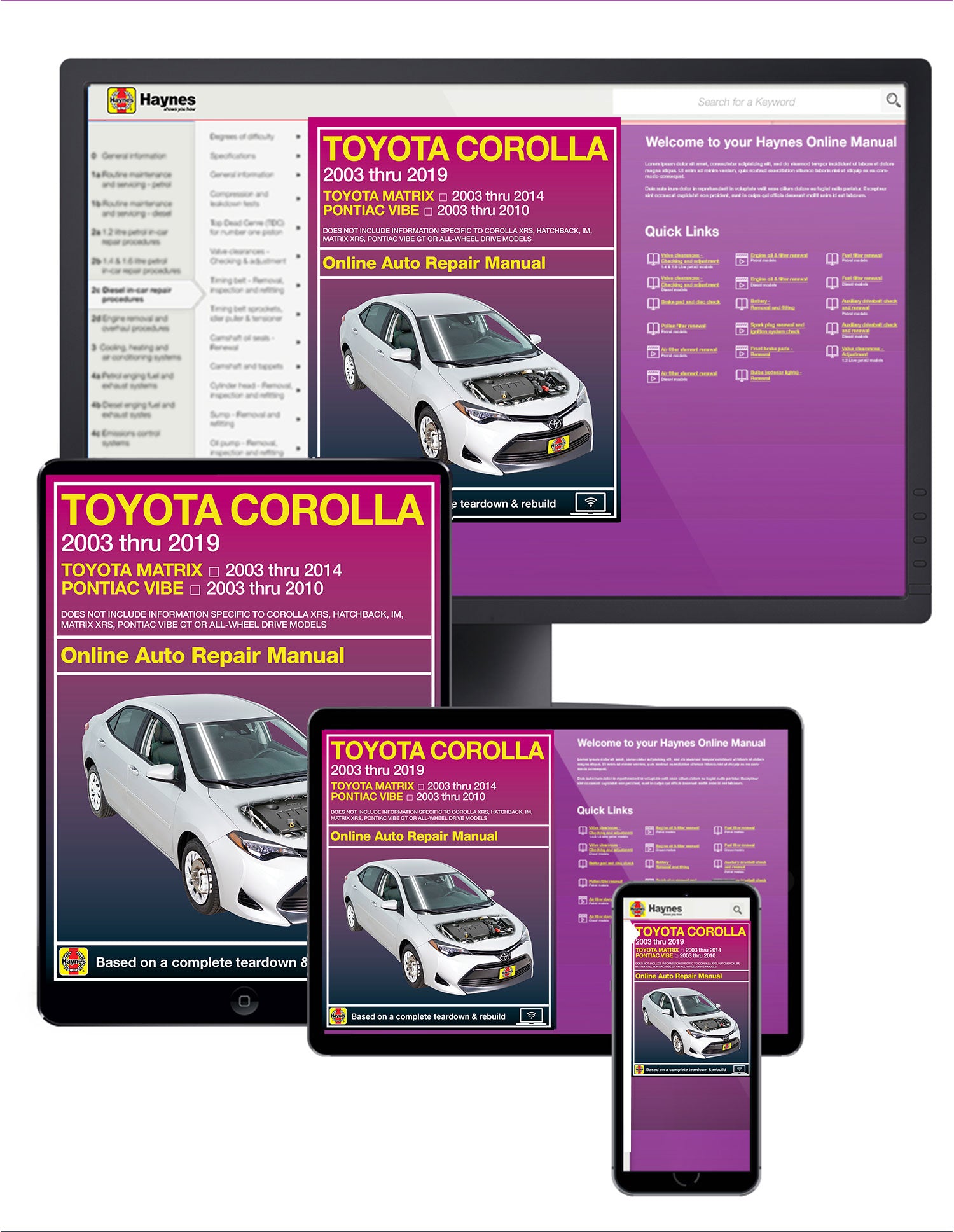 Toyota Corolla (03-19) Haynes Online Manual