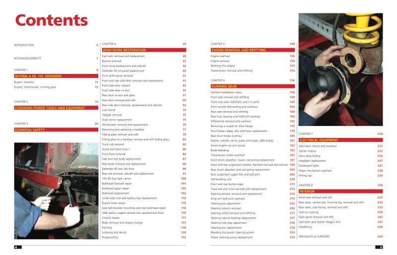 Land Rover 90,110 and Defender Restoration Manual (2nd Edition)