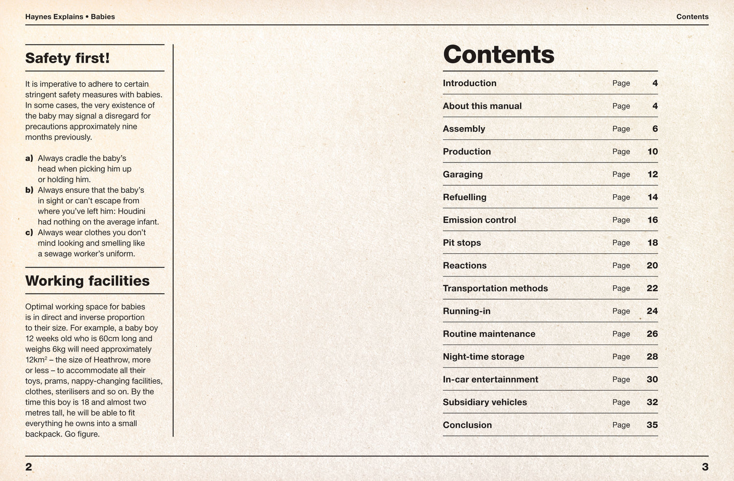 Haynes Explains Babies