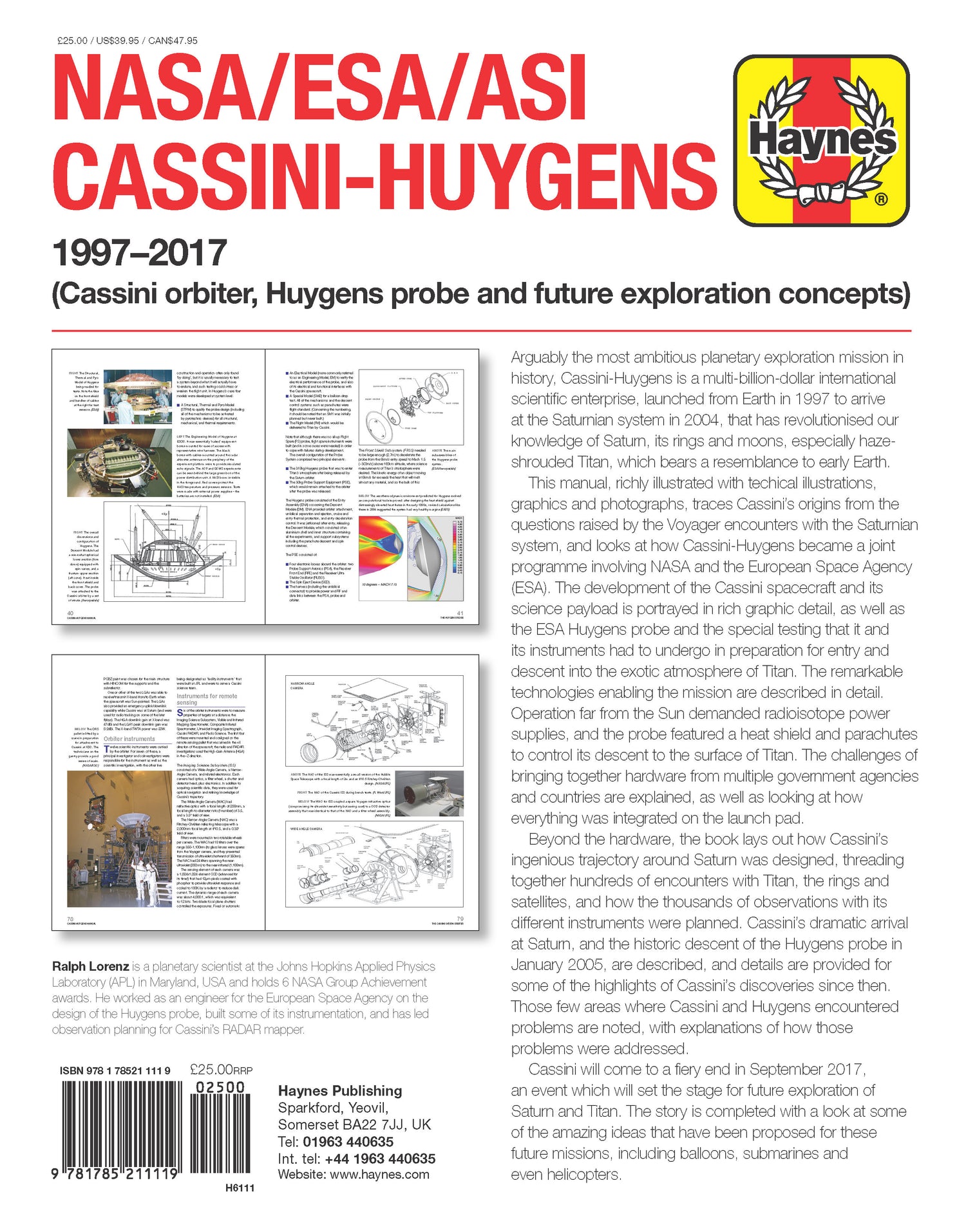 NASA/ESA/ASI Cassini-Huygens Owners' Workshop Manual