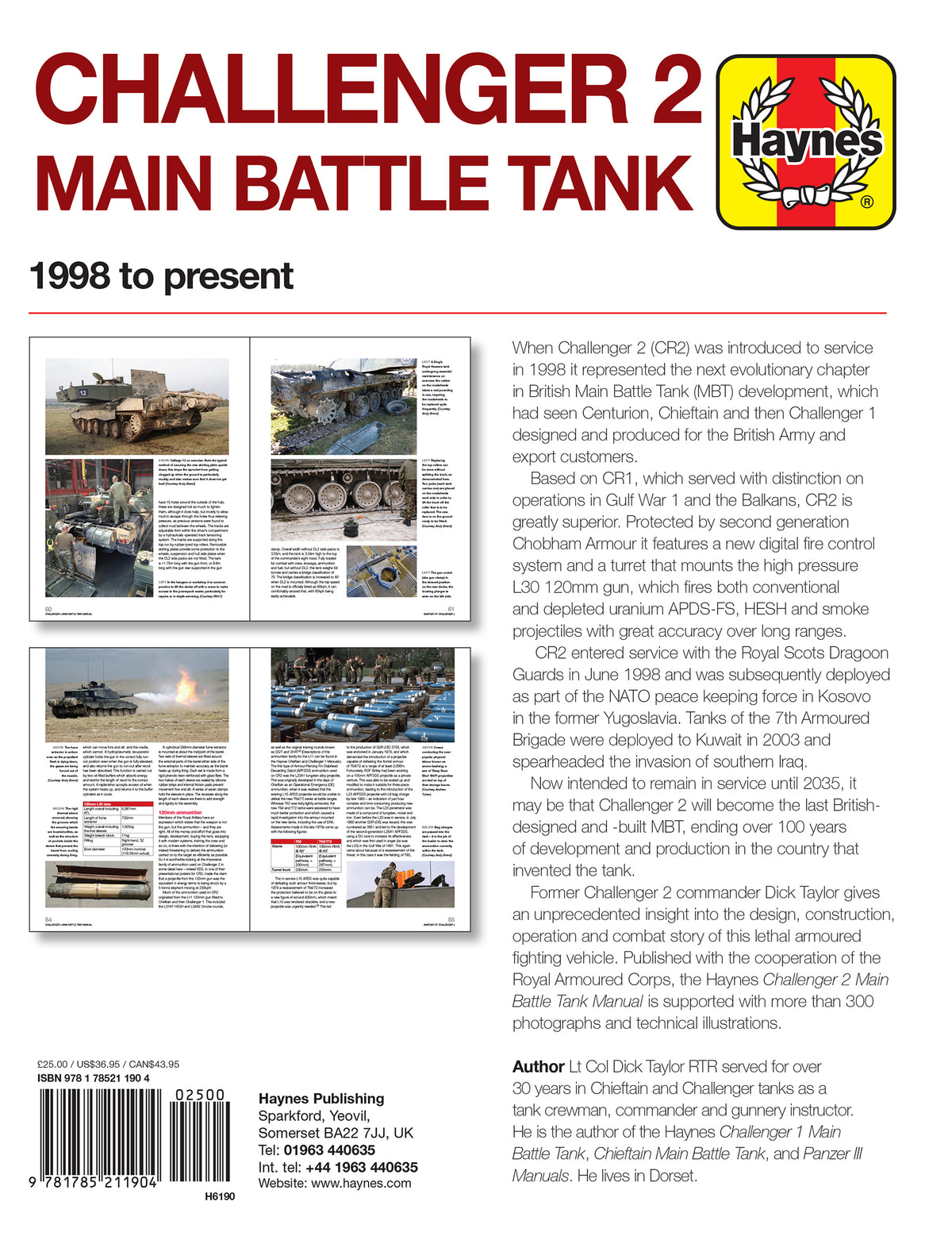 Challenger 2 Main Battle Tank Manual – Haynes Manuals Australia