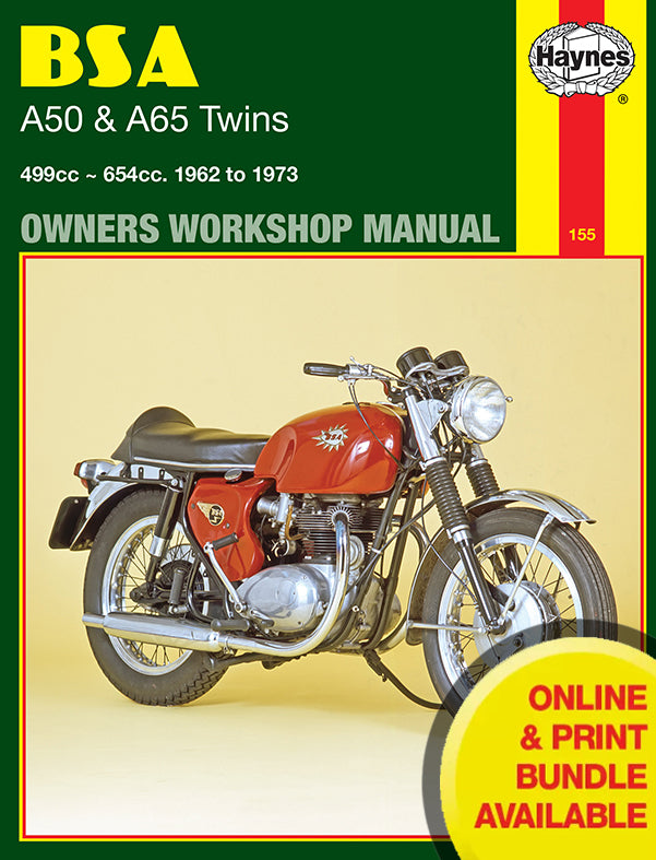 BSA A50 & A65 Twins 1962 - 1973 Haynes Repair Manual - Digital Edition