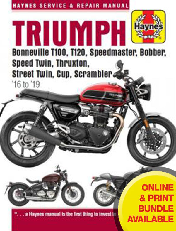 Triumph Bonneville T100, T120, Bobber, Thruxton, Street Twin, Cup