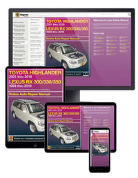 Toyota Highlander (2001-2019) & Lexus RX 300/330/350 (1999-2019) Haynes Repair Manual