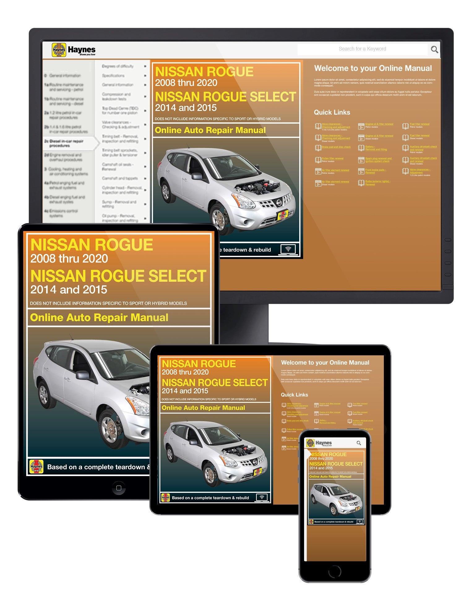 Nissan Rogue (08-15) Haynes Online Manual