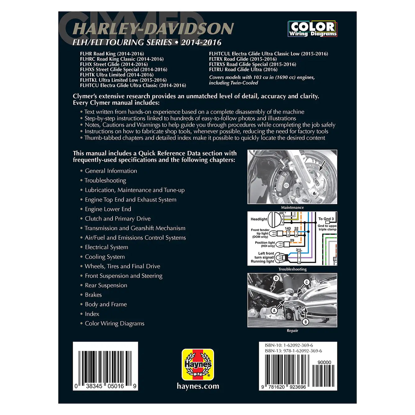 Harley-Davidson FLH/FLT Touring Series 2014-2016 Service Repair Manual