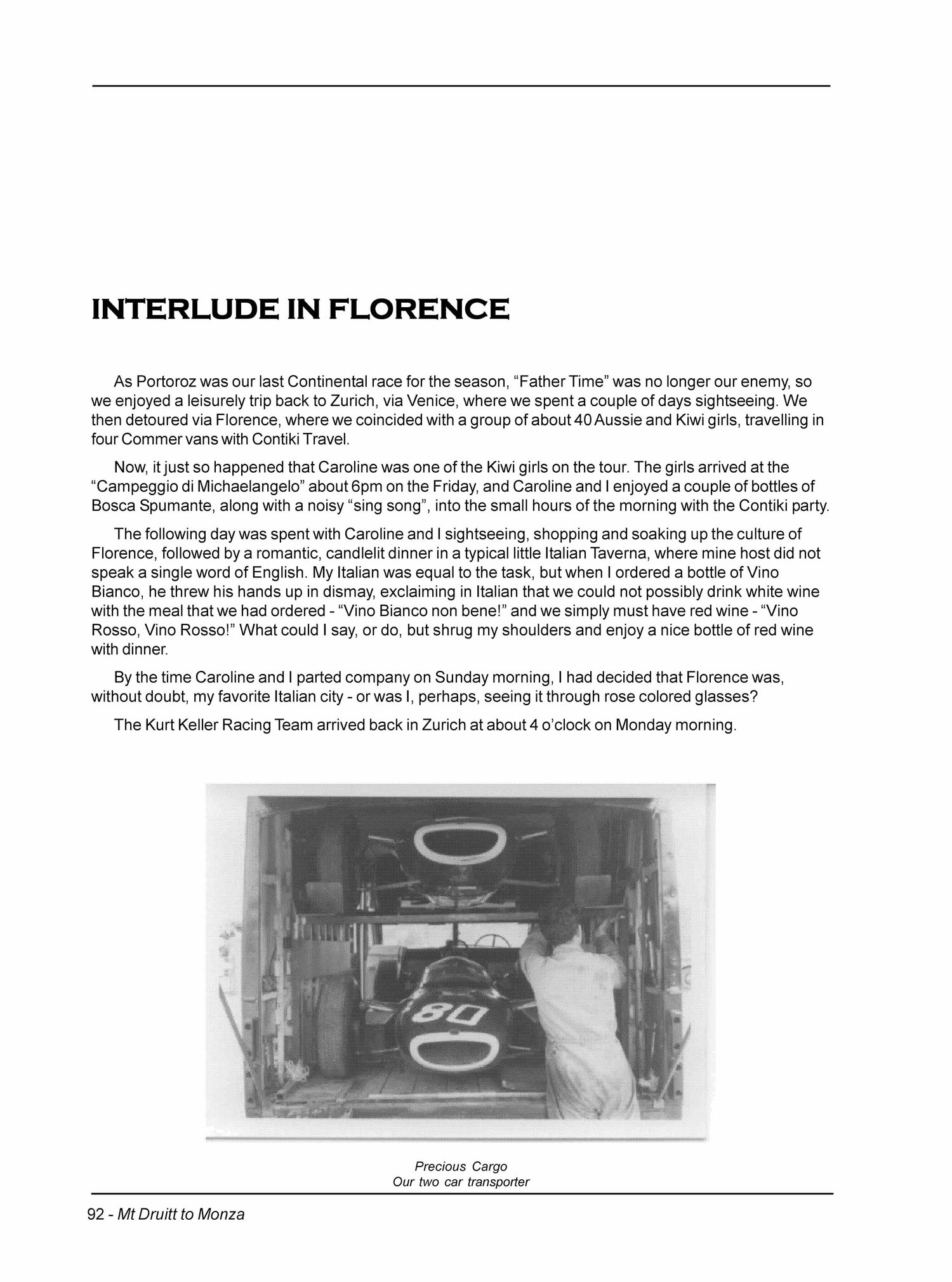 Mount Druitt to Monza