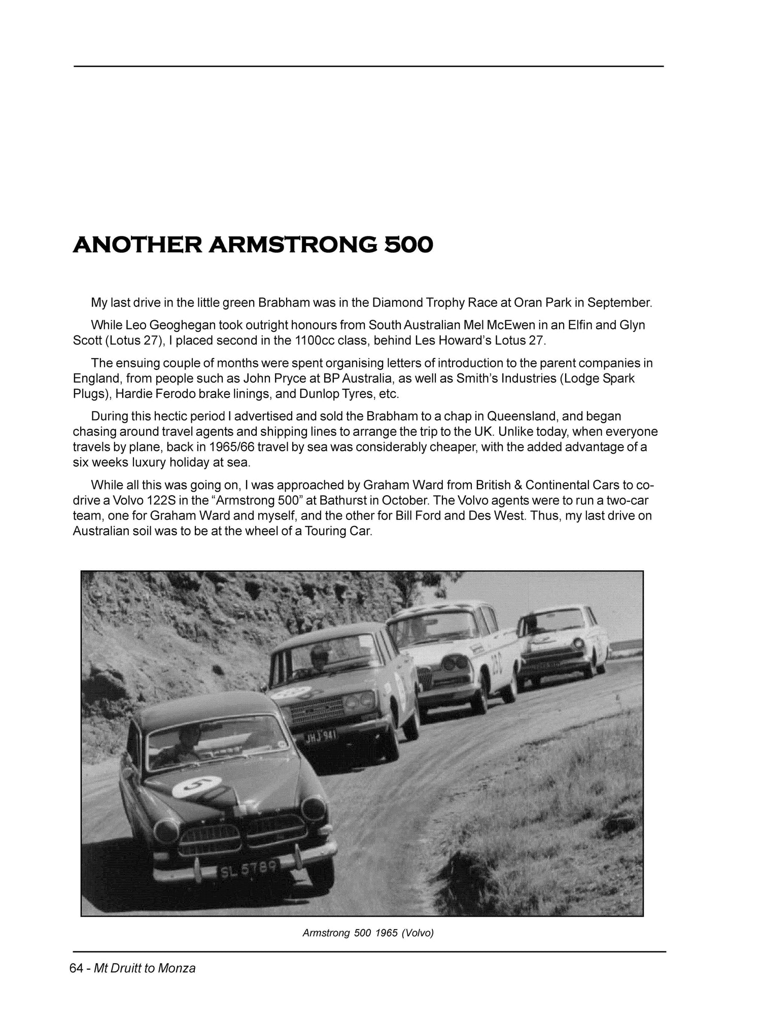 Mount Druitt to Monza