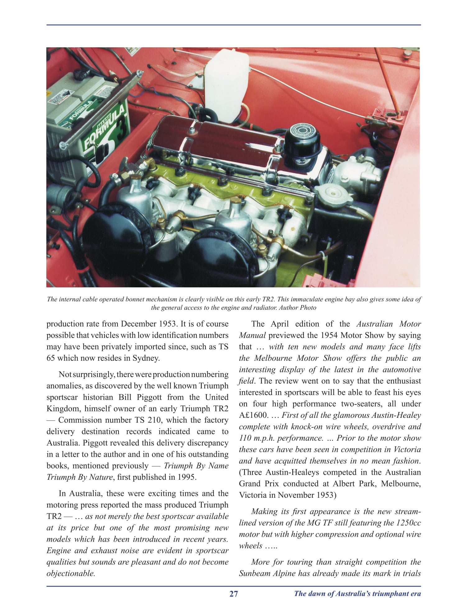 Triumph Side Screen TR's