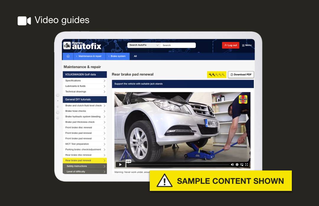 Autofix product sample content for video guides