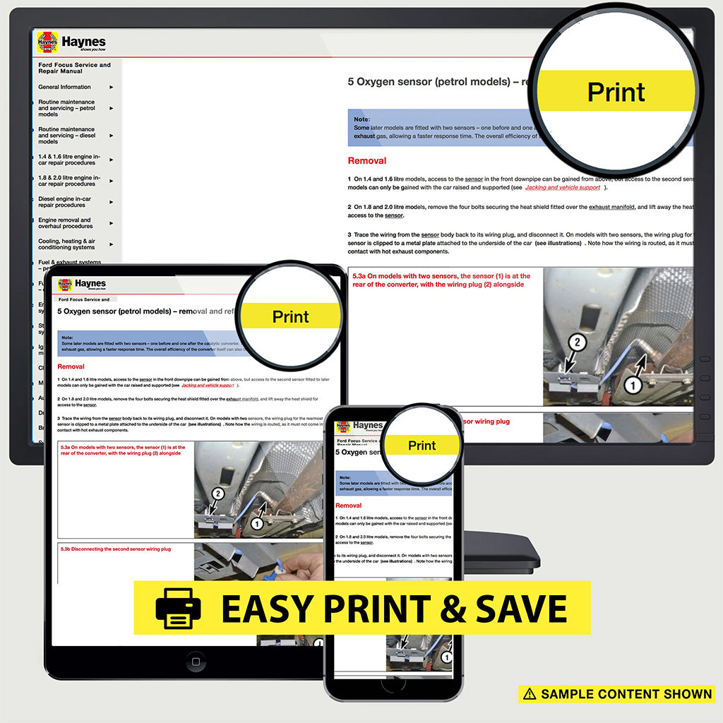 Print sections and pages easily for offline use