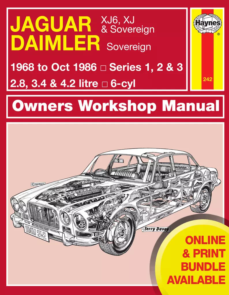 Jaguar XJ6, XJ & Sovereign; Daimler Sovereign (68 - Oct 86) Haynes
