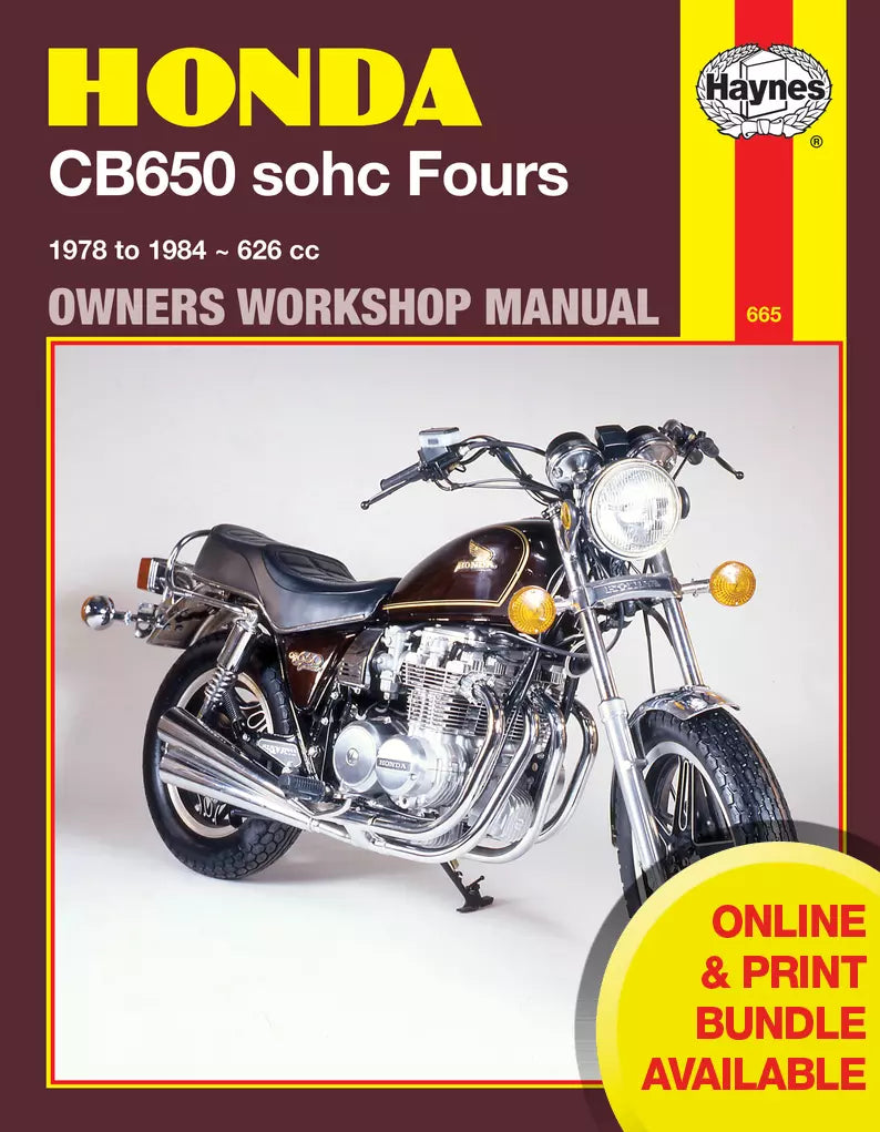 Honda CB650 sohc Fours (78 - 84) Haynes Repair Manual – Haynes