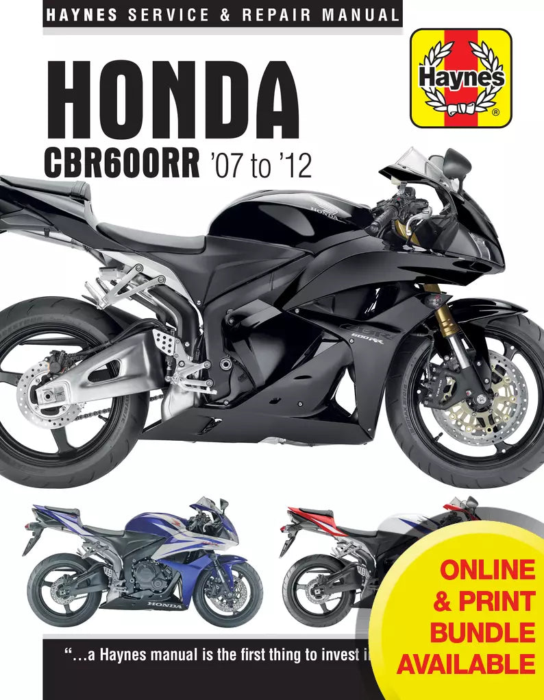 Honda CBR600RR (07-12) Haynes Repair Manual – Haynes Manuals Australia
