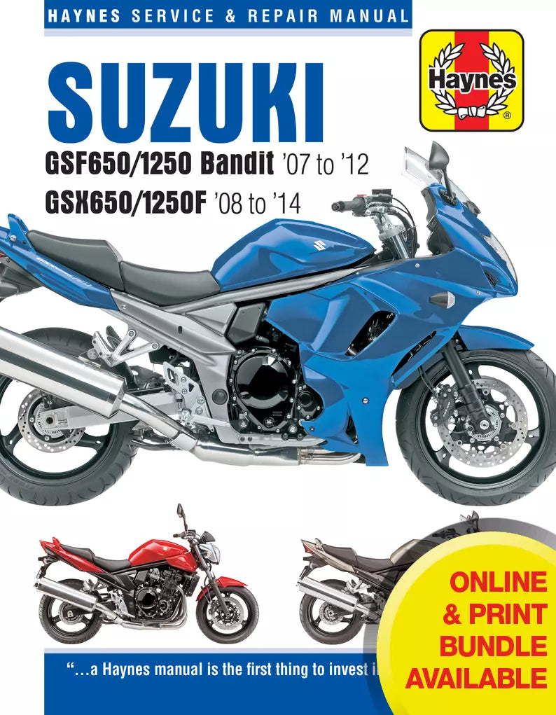 Suzuki GSF650/1250 Bandit & GSX650/1250F (07-14) Haynes Repair
